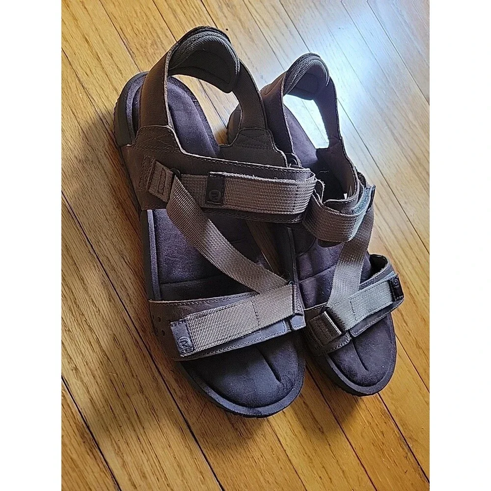 Merrell Terrant Strap Men's Sandals J91517 Dark Earth EUC SZ 10 Hike Beach Walk